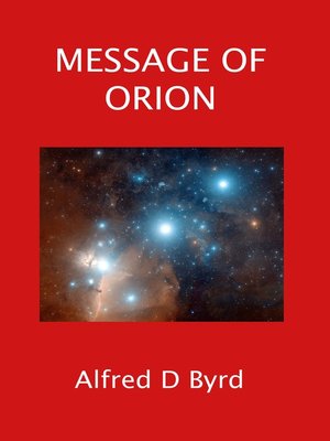 cover image of Message of Orion